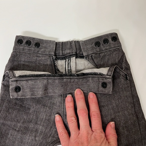 Project Pomona Pants for Cloth Diaper Babies, Size 3-9 Months, Gray Denim - Picture 4 of 6